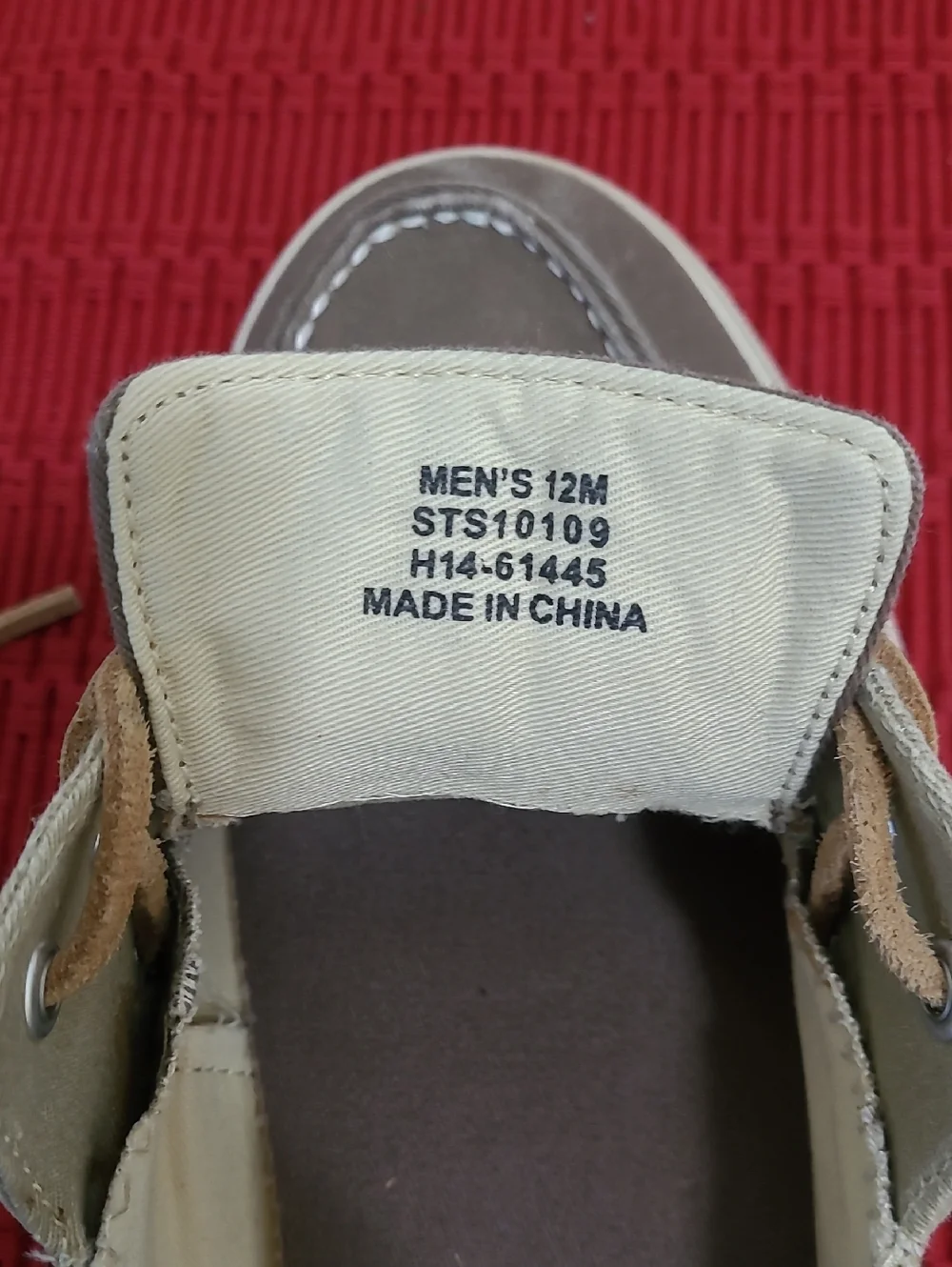 Sperry Men's Brown and Tan Canvas/Suede Boat Shoes